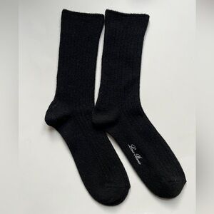 Loro Piana Black Wool Socks